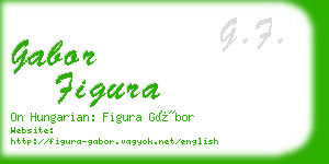 gabor figura business card